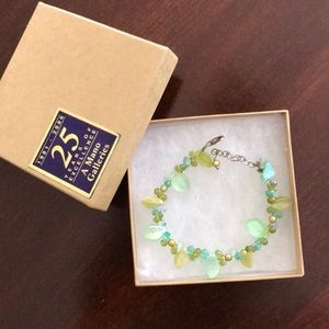 ART glass beads bracelet